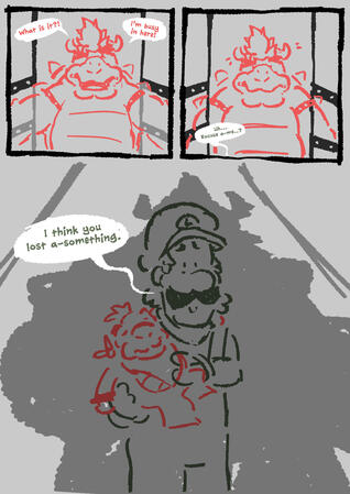 Page of canned bowigi comic
